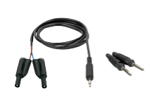 连接线缆，微型音频插头转2个橡胶头